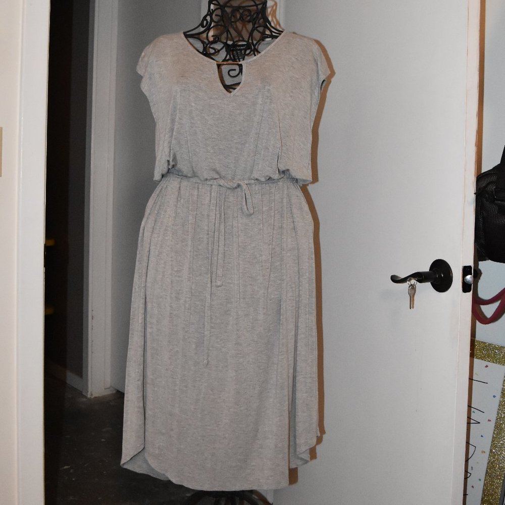 EUC Ashley Stewart Silver Dress 14/16